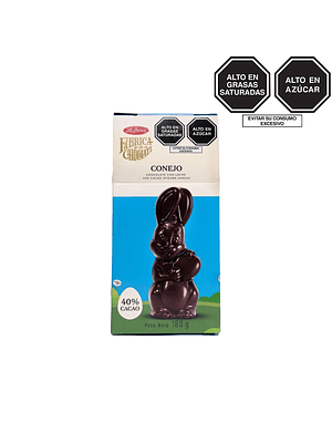 Conejo amoroso de chocolate con leche x 180g