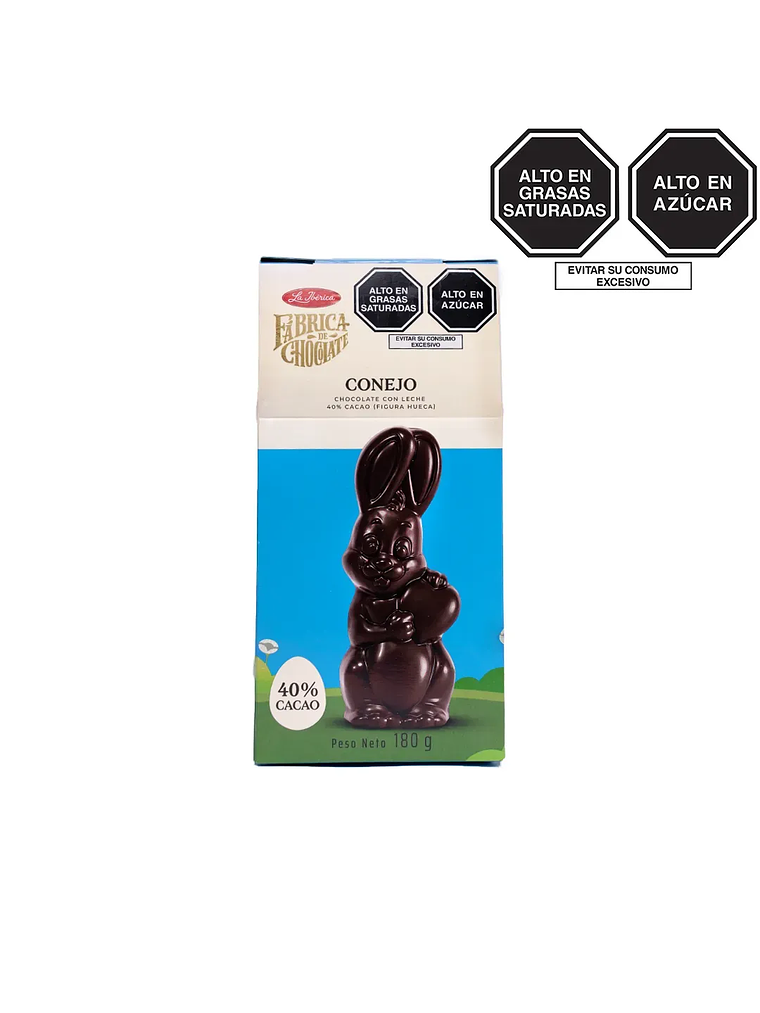 Conejo amoroso de chocolate con leche x 180g 1