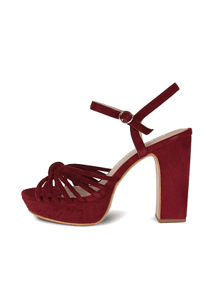 SANDALINA LENA - GUINDA