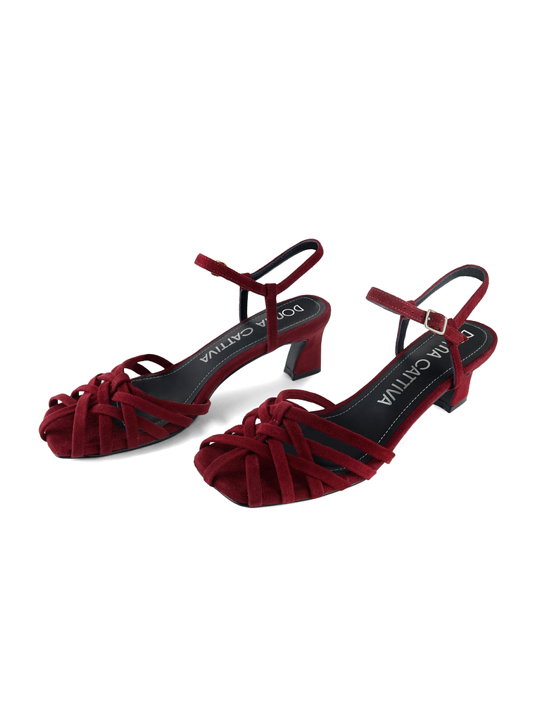 SANDALIA ROMA - GUINDA 2