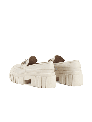 MOCASÍN CECHI - BLANCO/OFF