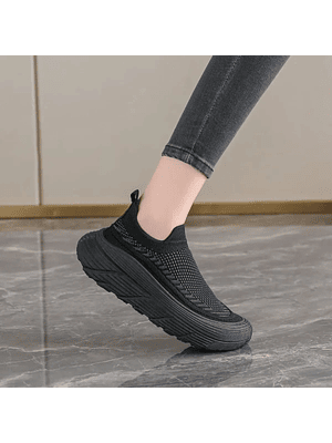 Compra 1 y llévate 2 | Zapatillas Plataforma Mujer Negro