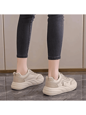 Compra 1 y llévate 2 | Zapatillas Plataforma Mujer Amarillo