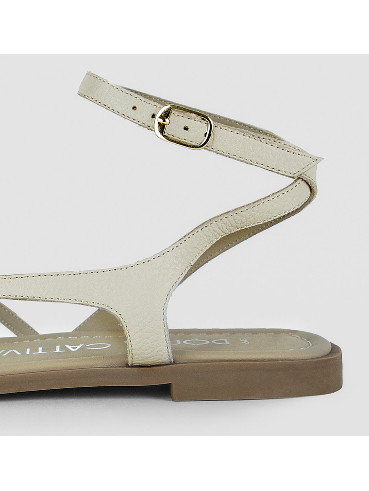 SANDALIA VALERIE - VAINILLA 5