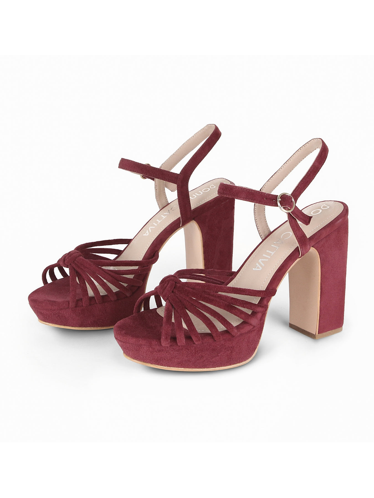 SANDALINA LENA - GUINDA 3