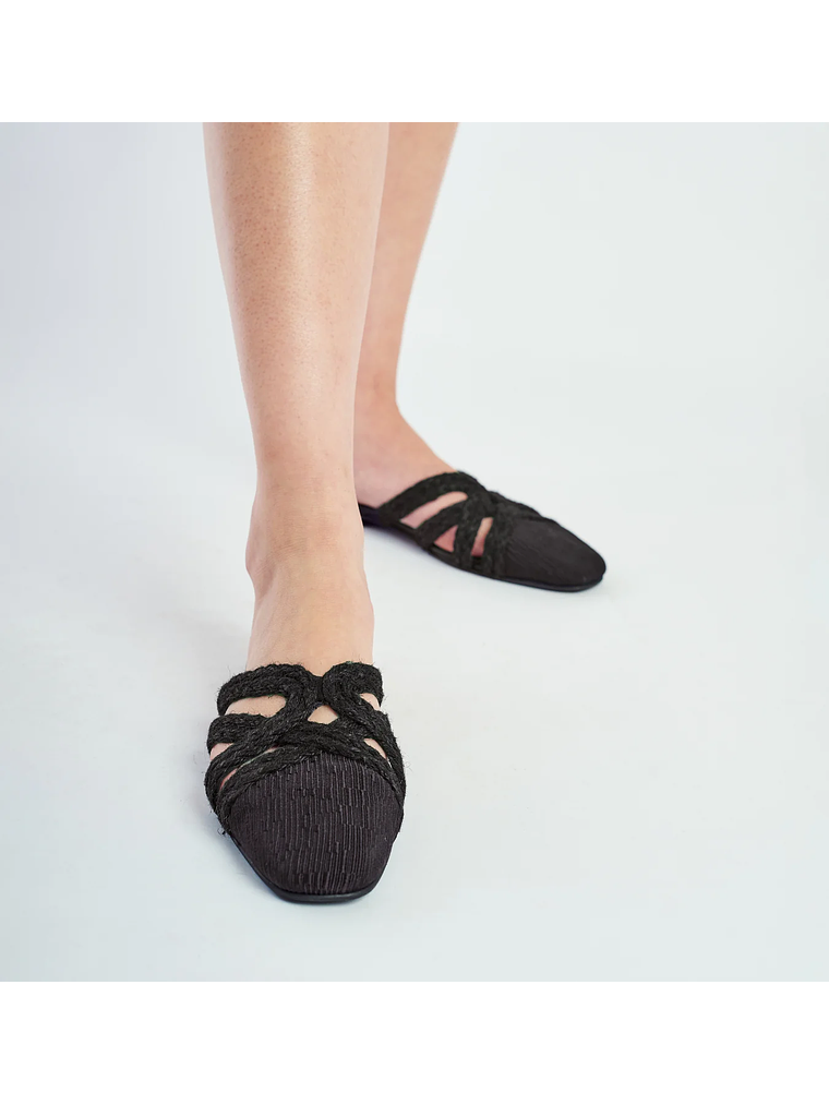 SLIPPER PAMELA - NEGRO 4