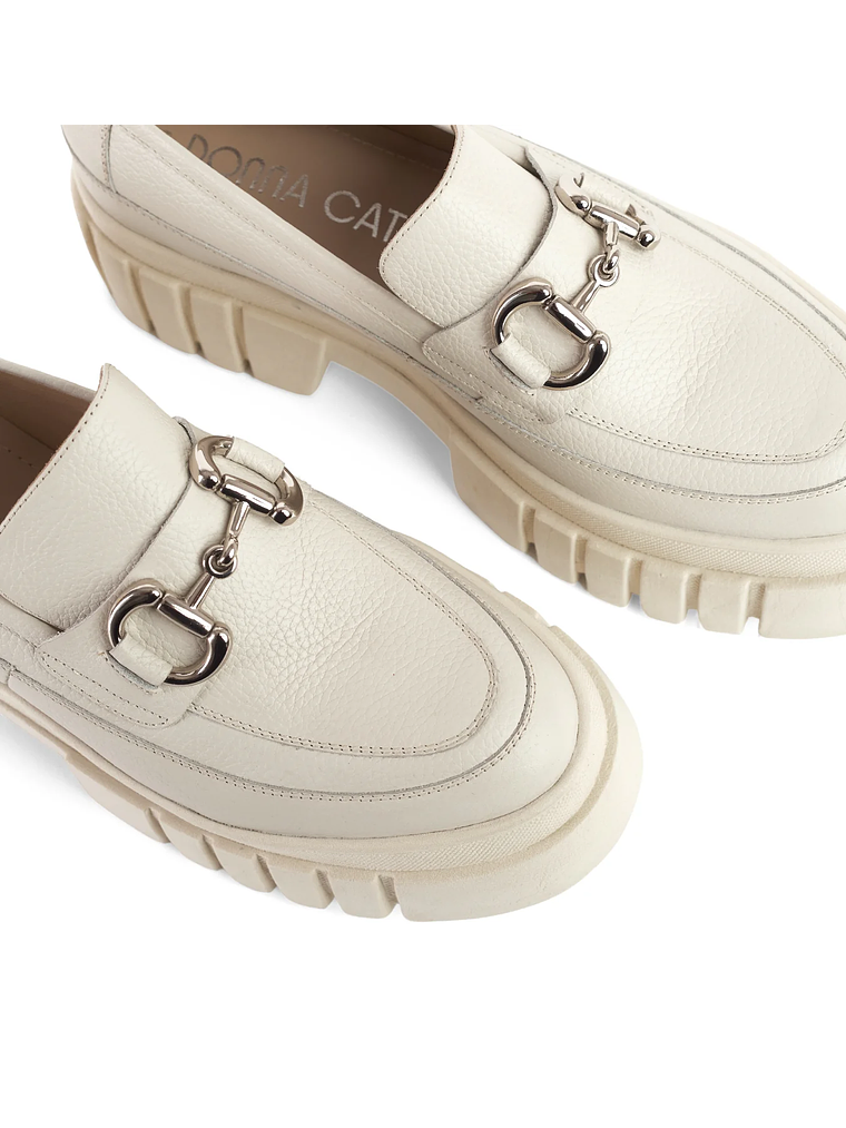 MOCASÍN CECHI - BLANCO/OFF 4