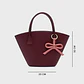 KATNISS TRAPEZE BAG BORGOÑA - Miniatura 5