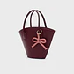 KATNISS TRAPEZE BAG BORGOÑA - Miniatura 6