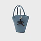 KATNISS TRAPEZE BAG CELESTE - Miniatura 7