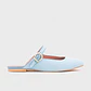 KENZA MULE FLAT CELESTE - Miniatura 1