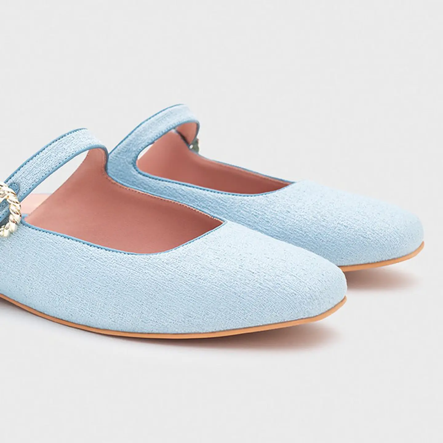KENZA MULE FLAT CELESTE 2