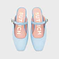 KENZA MULE FLAT CELESTE - Miniatura 3
