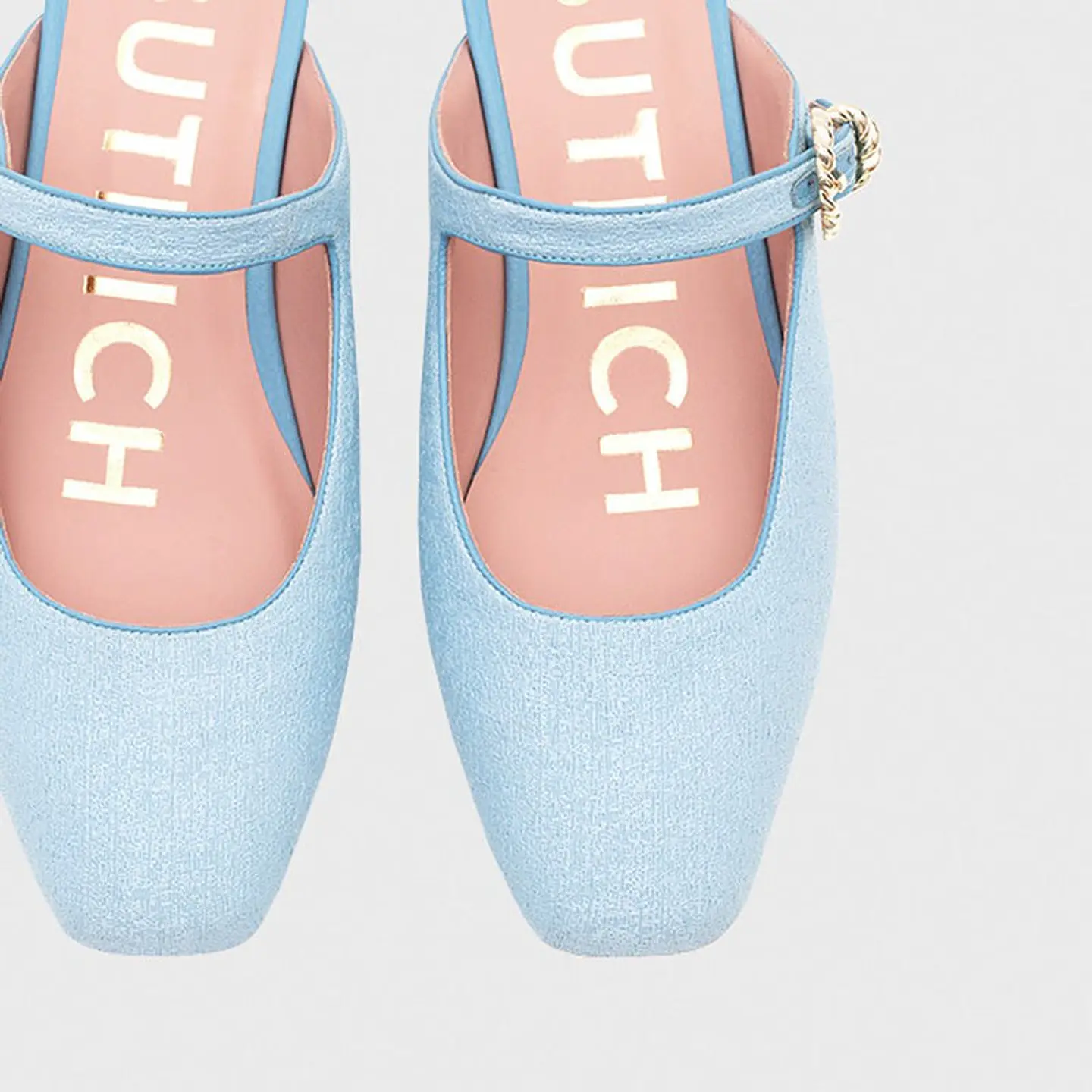 KENZA MULE FLAT CELESTE 5
