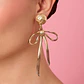 ARETE LAZO PILAR DORADO - Miniatura 3