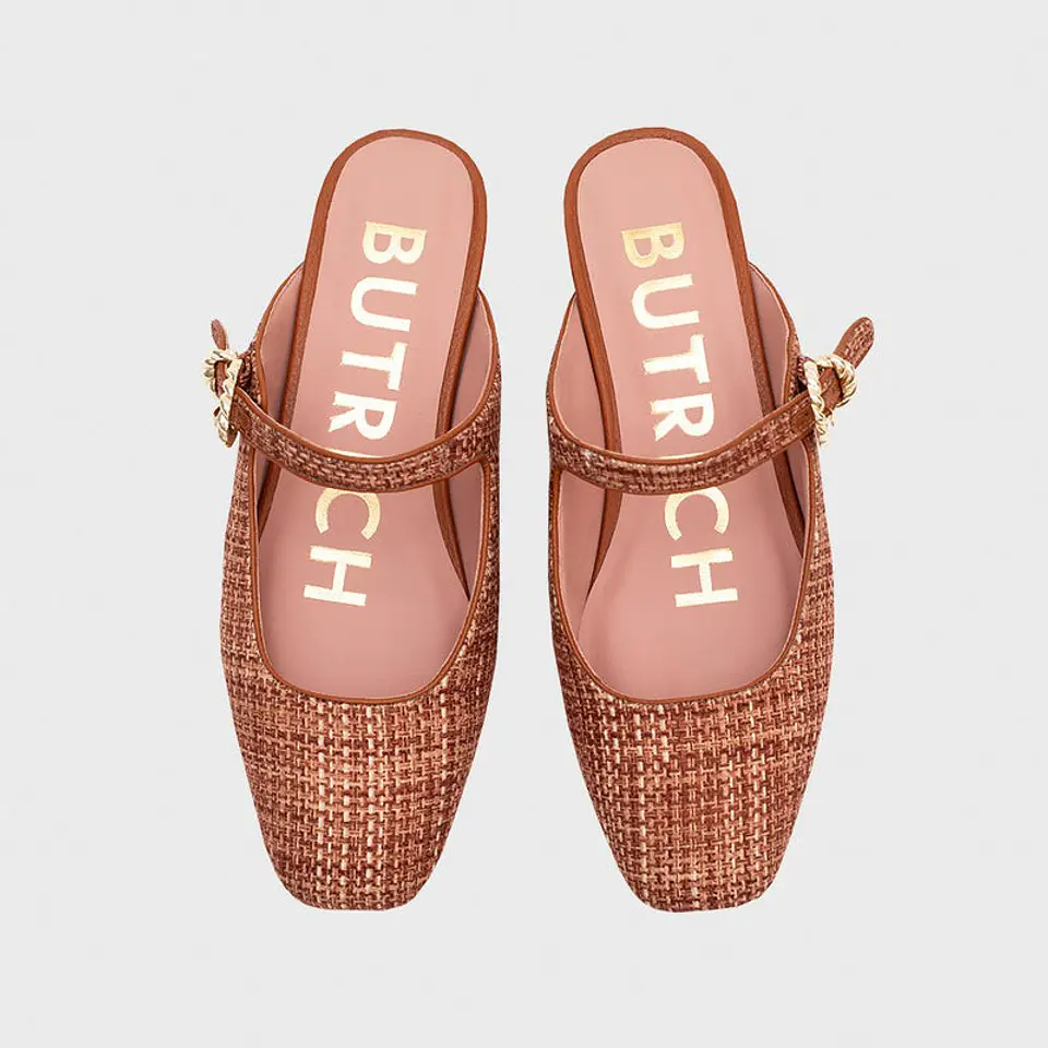 KENZA MULE FLAT OCRE 3