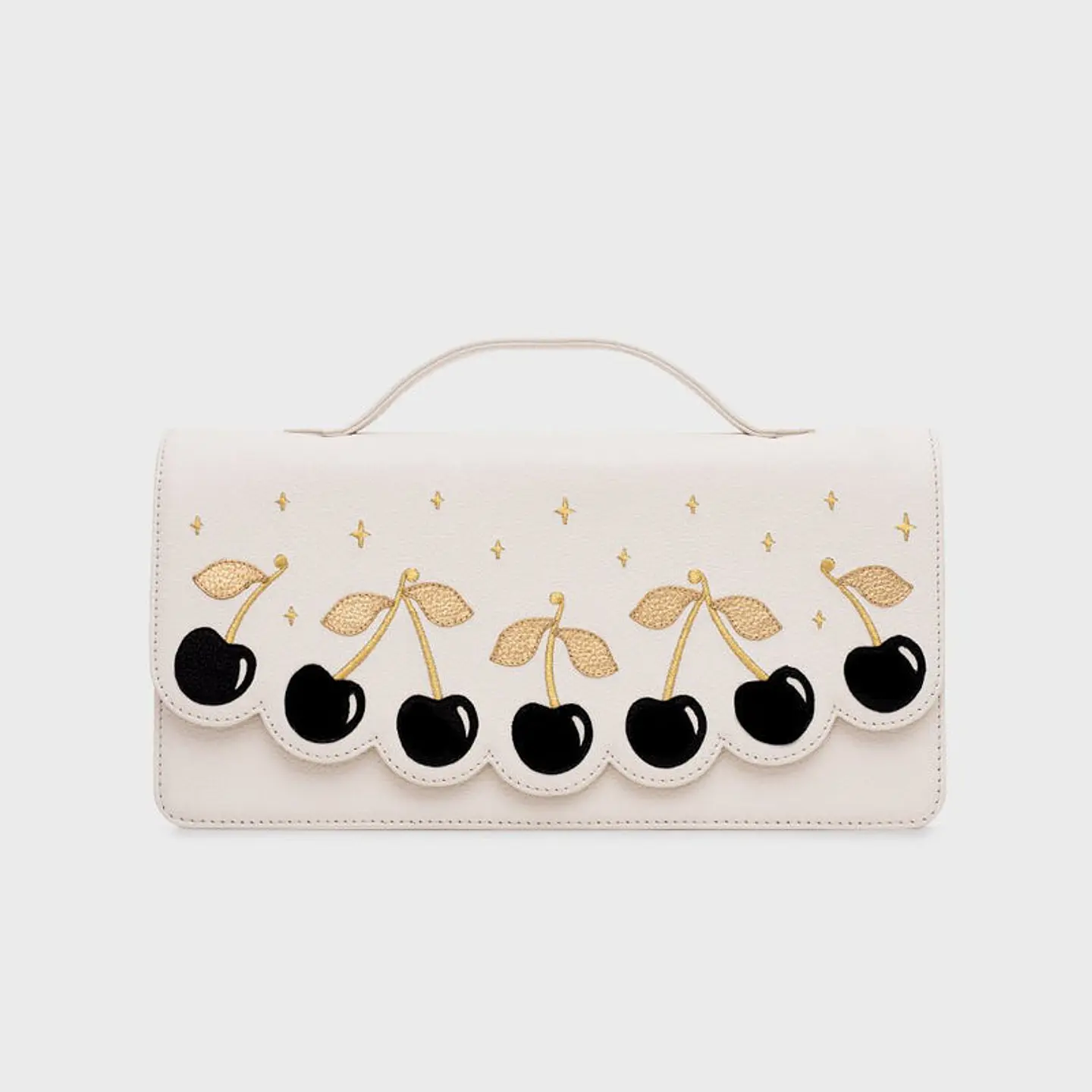 LUCKY CHERRIES RECTANGLE BAG HUESO 1