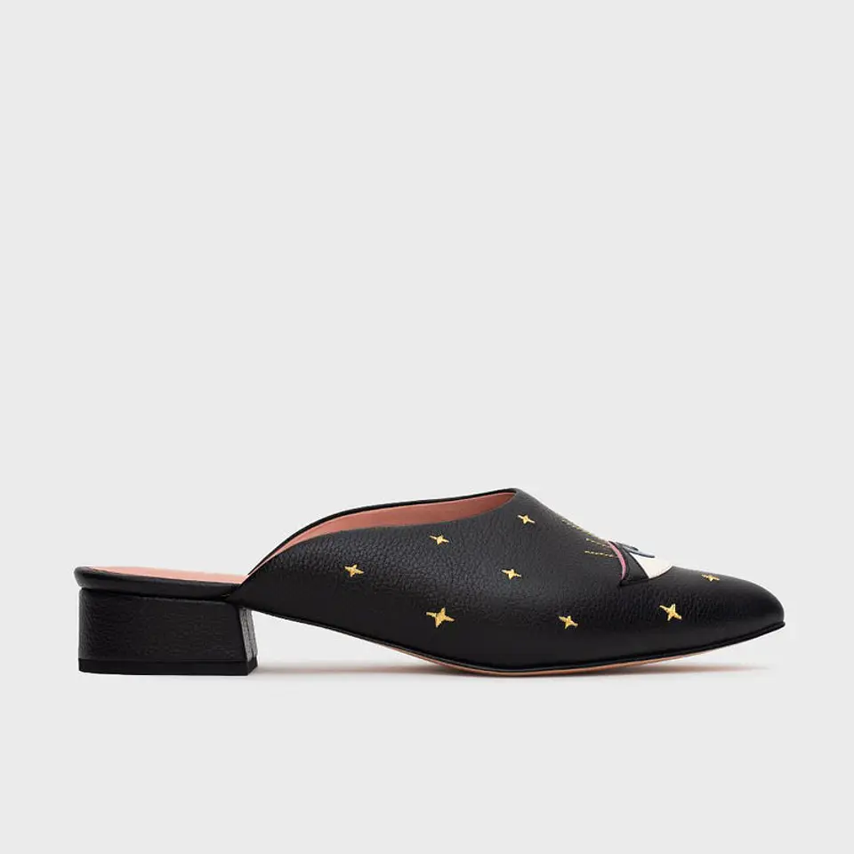 LUCKY EYE MULE FLAT NEGRO 3