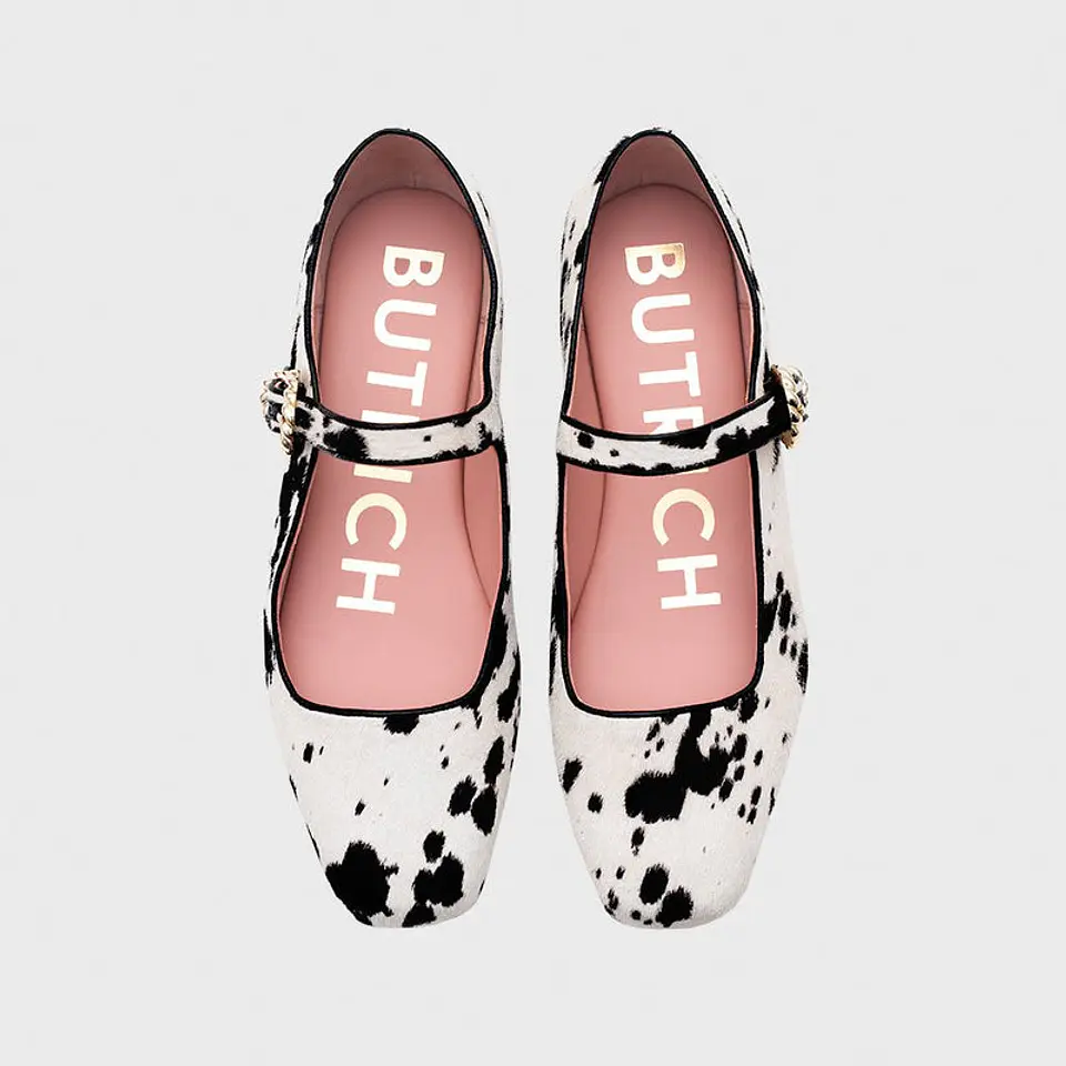 MALIKA FLAT HUESO NEGRO 6
