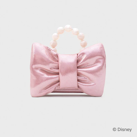 MARIE BOW BAG ROSA GLITTER