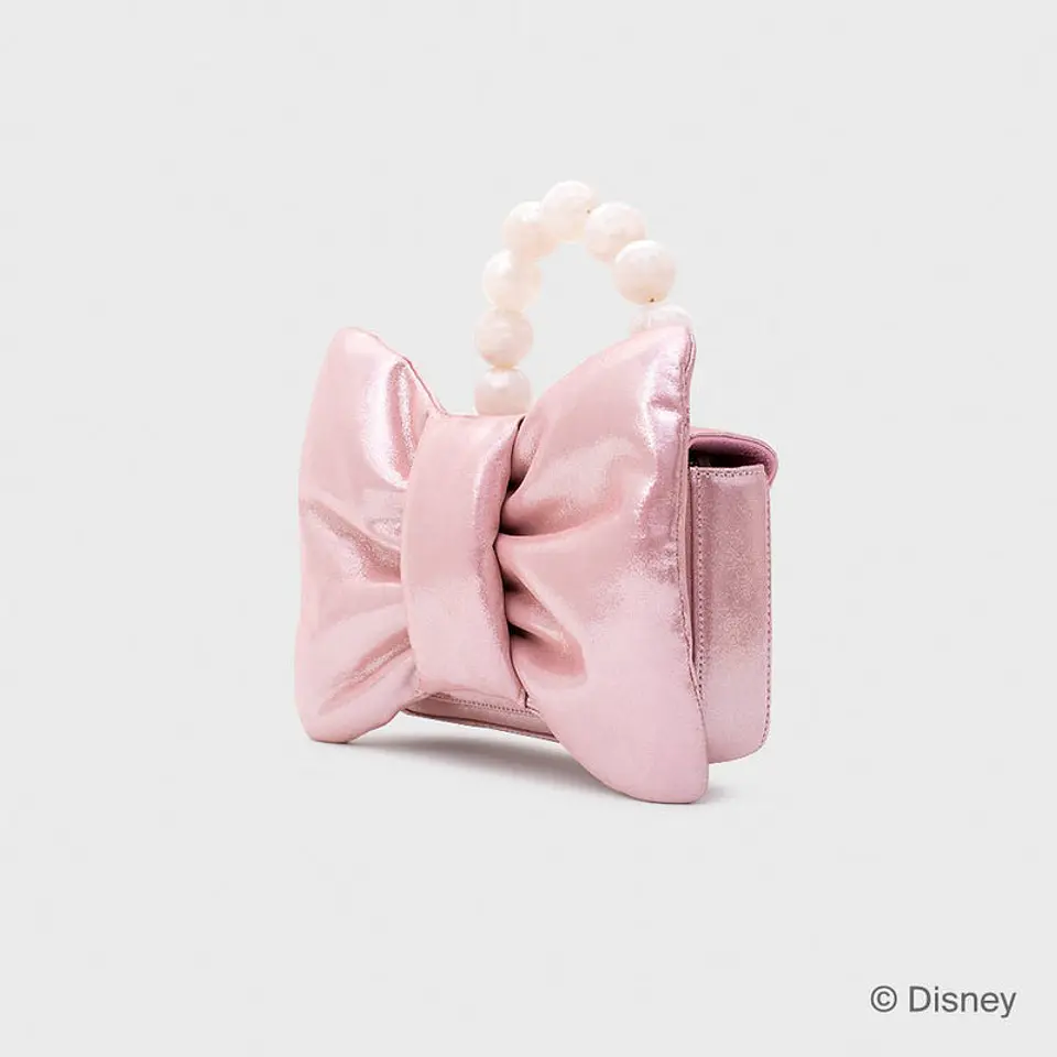 MARIE BOW BAG ROSA GLITTER 3
