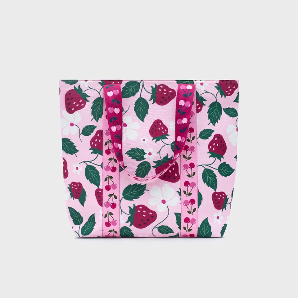 MEDIUM BAG STRAWBERRY ROSA 1