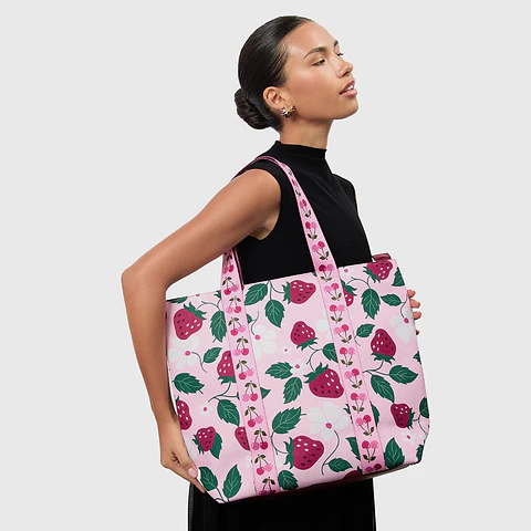 MEDIUM BAG STRAWBERRY ROSA