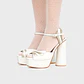MILENA PLATAFORMA BRIDE HUESO - Miniatura 2