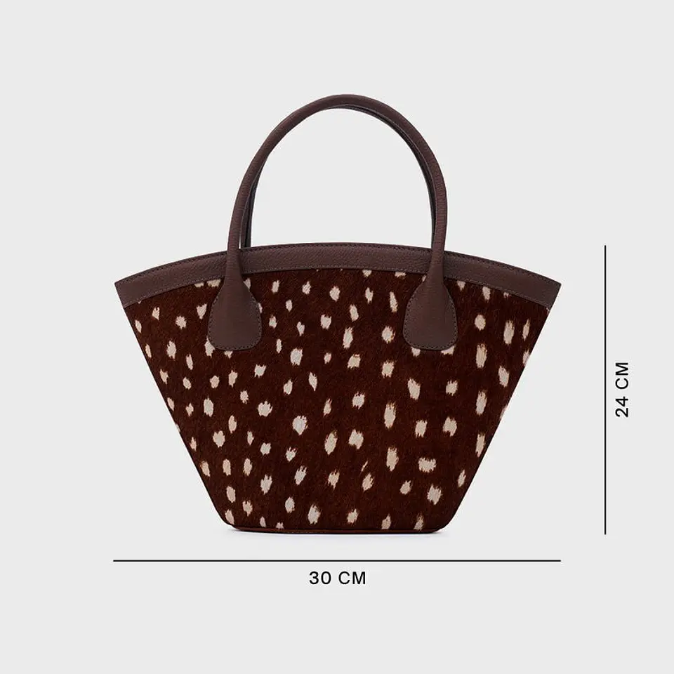 SASKIA TRAPEZE BAG MARRÓN 4
