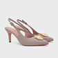 STRAWBERRY PUMP SLINGBACK CAFÉ - Miniatura 4