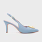 STRAWBERRY PUMP SLINGBACK CELESTE - Miniatura 1