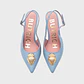 STRAWBERRY PUMP SLINGBACK CELESTE - Miniatura 3