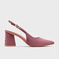 SUNDAE PUMP LEMON SLINGBACK ROSA OSCURO - Miniatura 1
