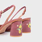 SUNDAE PUMP LEMON SLINGBACK ROSA OSCURO - Miniatura 2