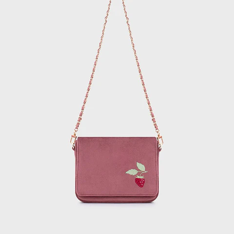 SUNDAE STRAWBERRY MINI BAG ROSA OSCURO