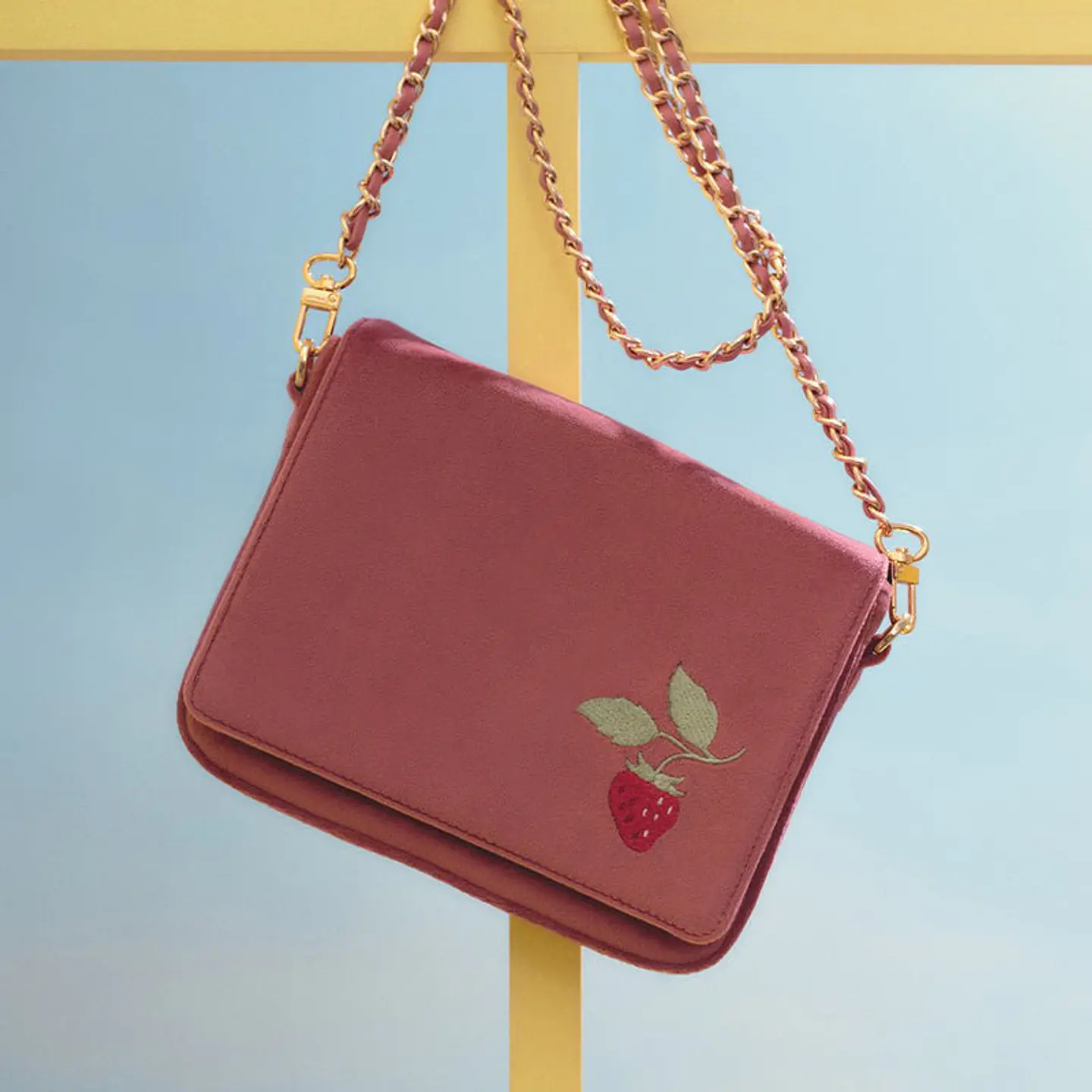 SUNDAE STRAWBERRY MINI BAG ROSA OSCURO 2