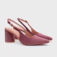SUNDAE PUMP LEMON SLINGBACK ROSA OSCURO - Miniatura 4