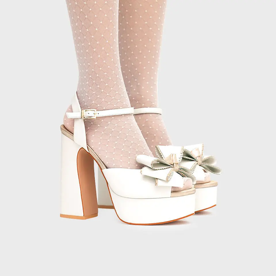 SUSANA PLATAFORMA BRIDE 13CM HUESO 2