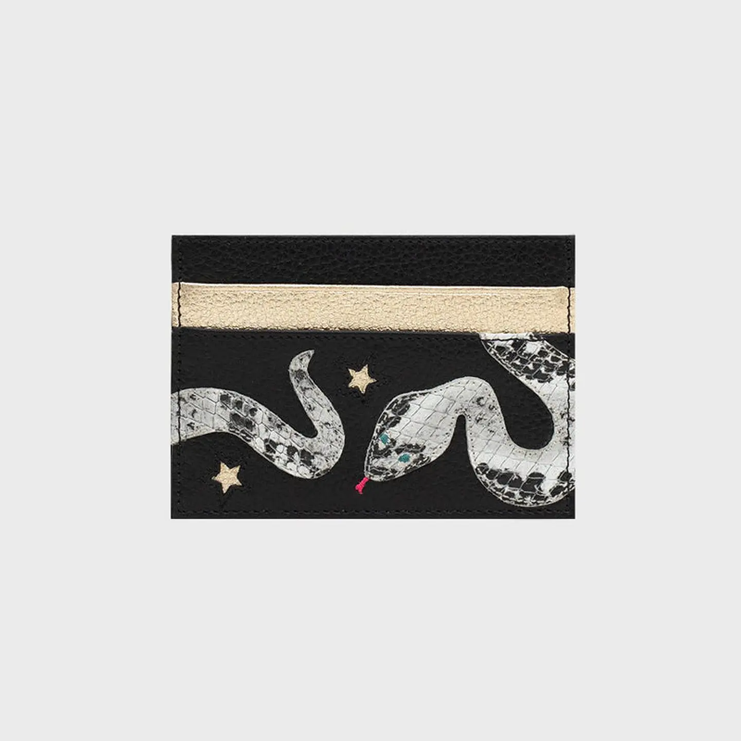 TARJETERO ANACONDA NEGRO PLATINO 1