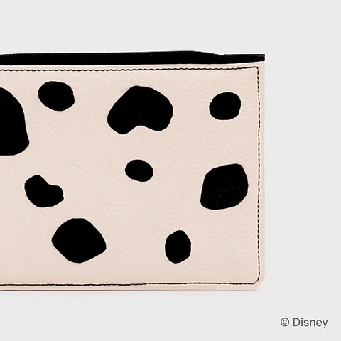 TARJETERO CON ASA 101 DALMATIANS HUESO