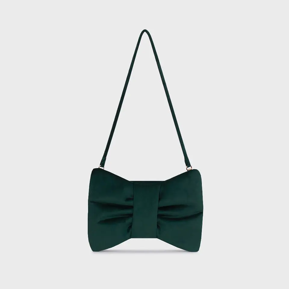 MINI BOW BAG VERDE OSCURO 2