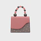 MONA BEADED LUNCH BAG GRIS - Miniatura 1