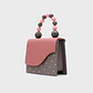 MONA BEADED LUNCH BAG GRIS - Miniatura 6