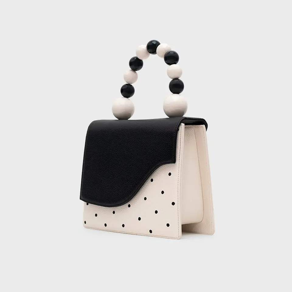 MONA BEADED LUNCH BAG NEGRO 6