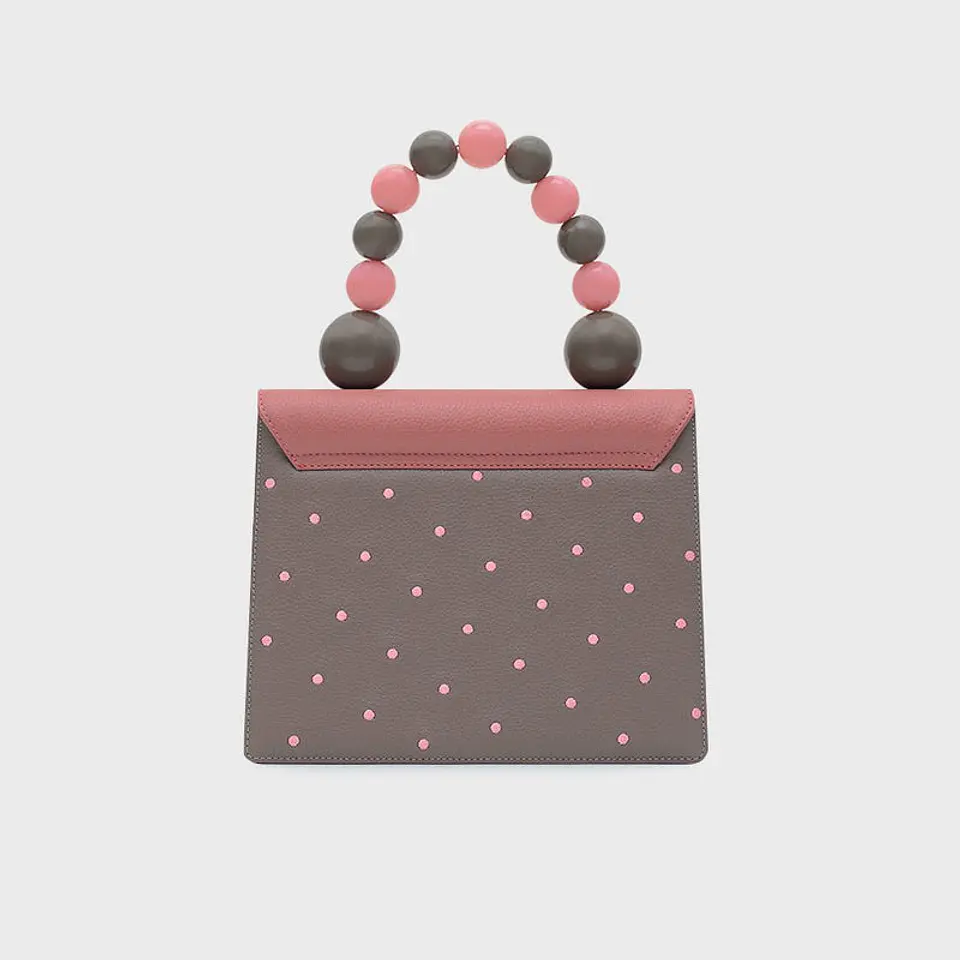 MONA BEADED LUNCH BAG GRIS 7