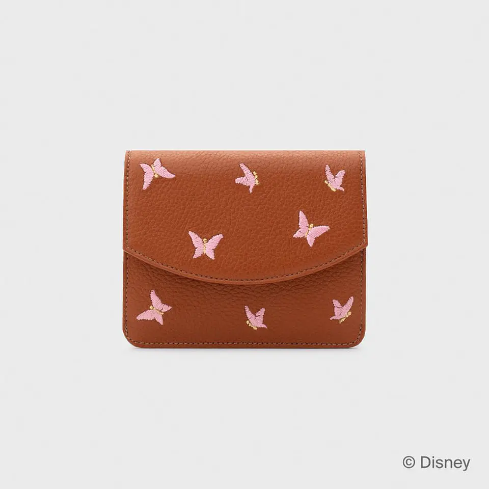 MONEDERO WILDWOOD HEART BUTTERFLIES MARRÓN 1