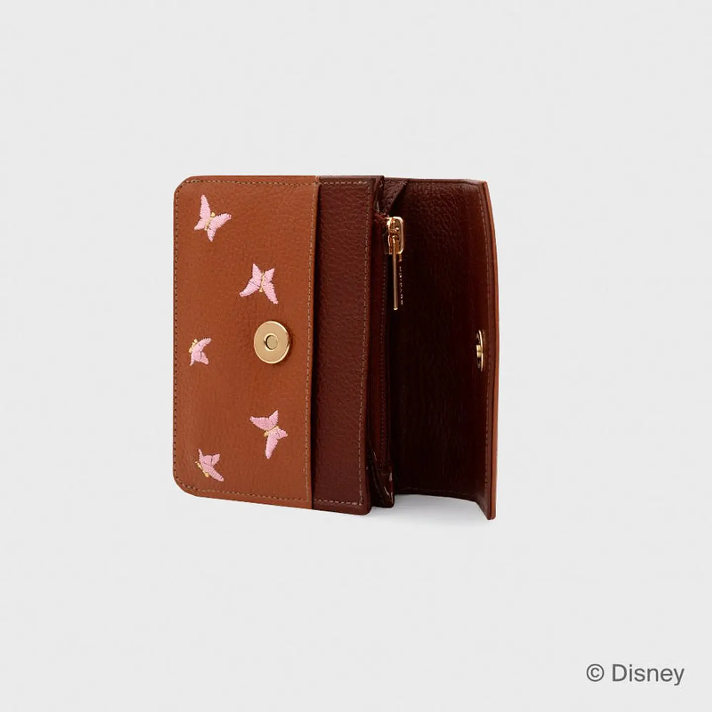 MONEDERO WILDWOOD HEART BUTTERFLIES MARRÓN 2