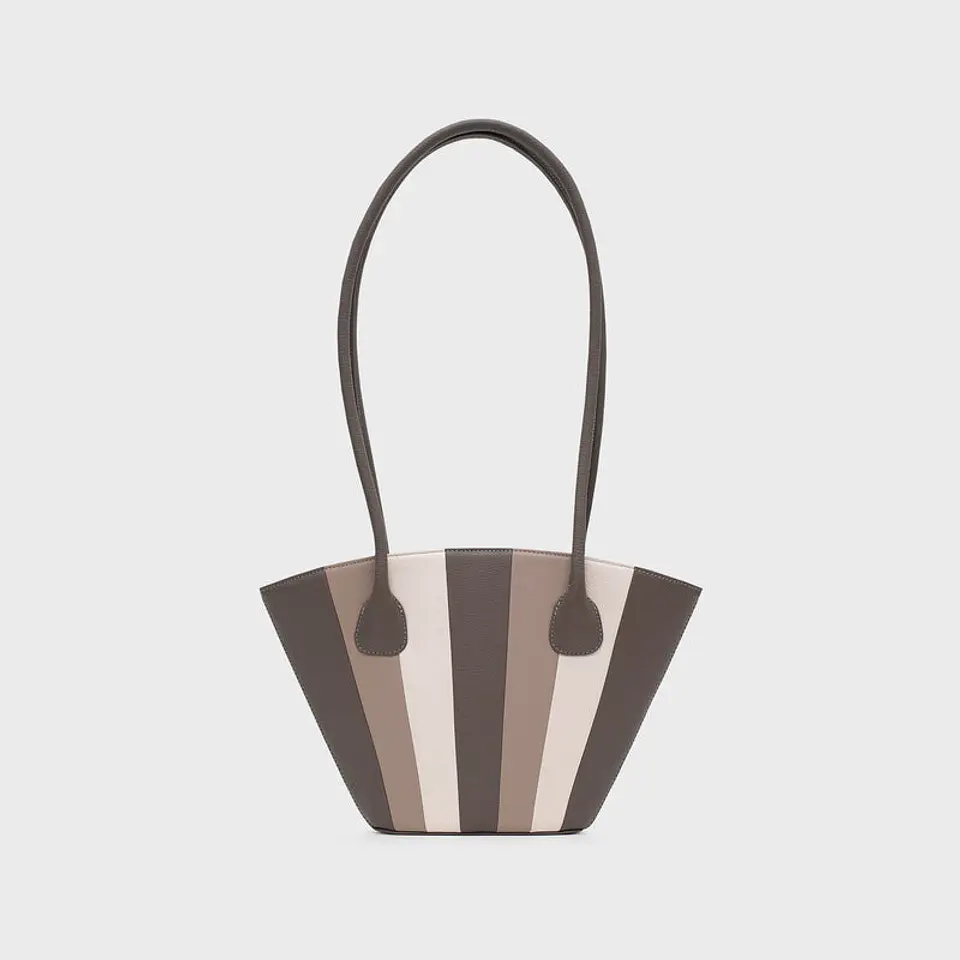 NABILA TRAPEZE BAG GRIS 1