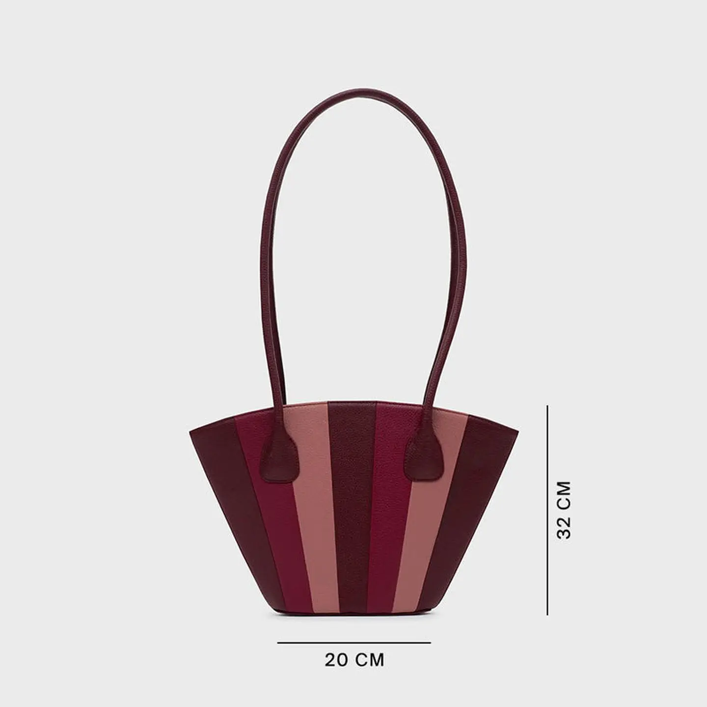 NABILA TRAPEZE BAG BORGOÑA 3