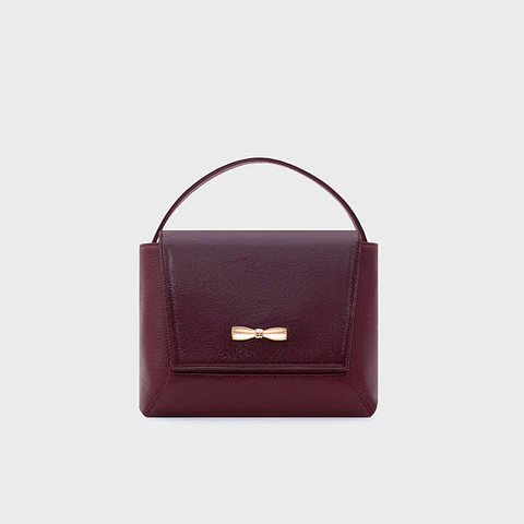 NADIRA FLAP HAND BAG BORGOÑA
